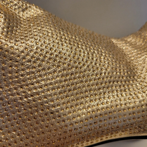 Nordstrom Lady Couture Lucky Rhinestone Metallic Stiletto Bootie - Picture 8 of 11